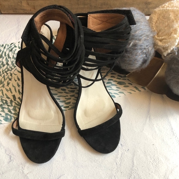 Jeffrey Campbell Ibiza Black Caged ankle Heels 7.5 - Picture 3 of 8